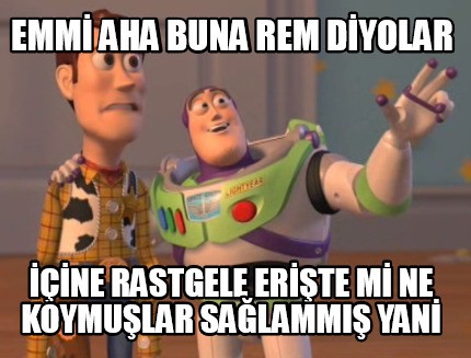 Az kalorili ve rastgele erişteli belleğimiz yemeye hazır efenim.